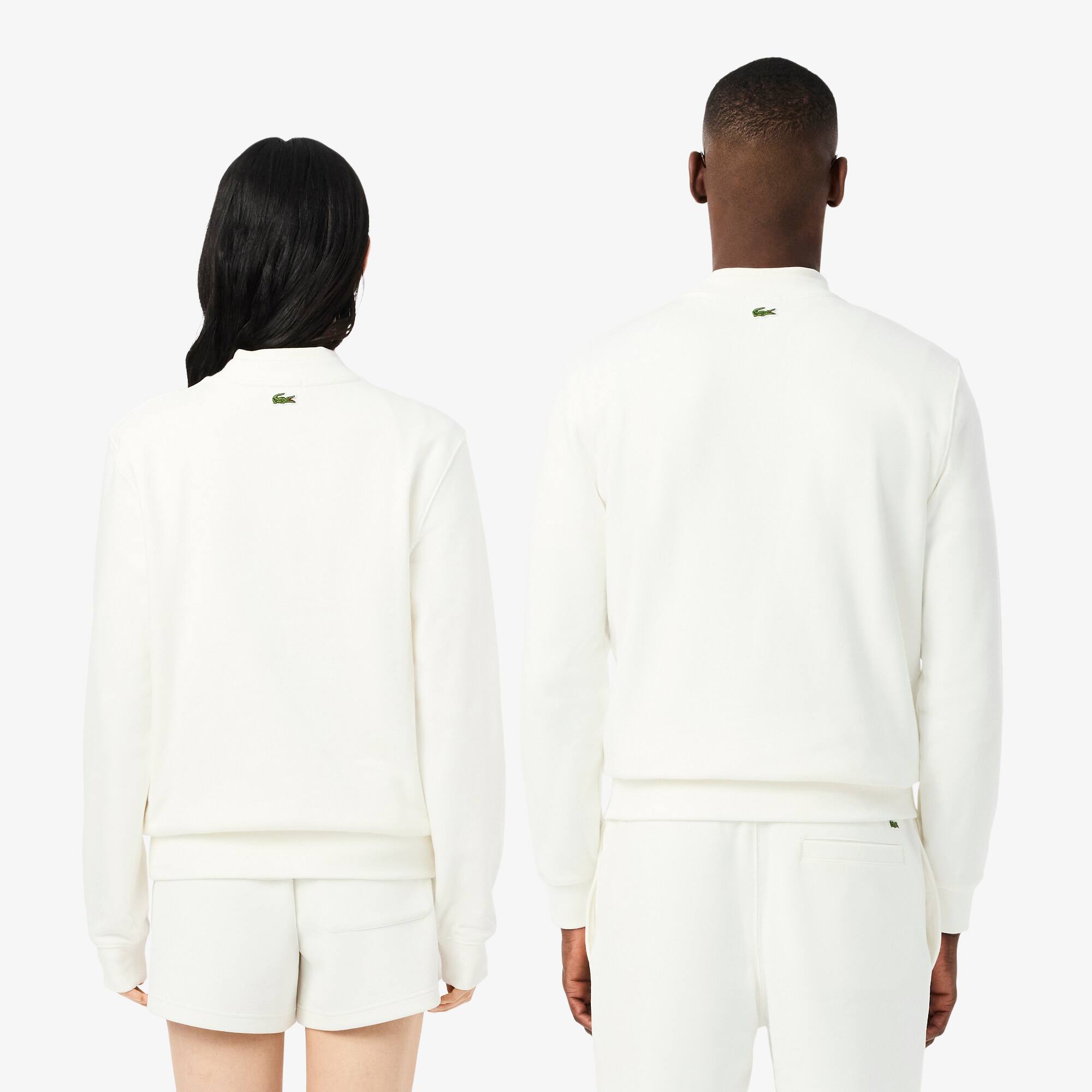 Thumbnail - Lacoste Sweatshirt aus Fleece mit Print - Weiß Size 6 - XL