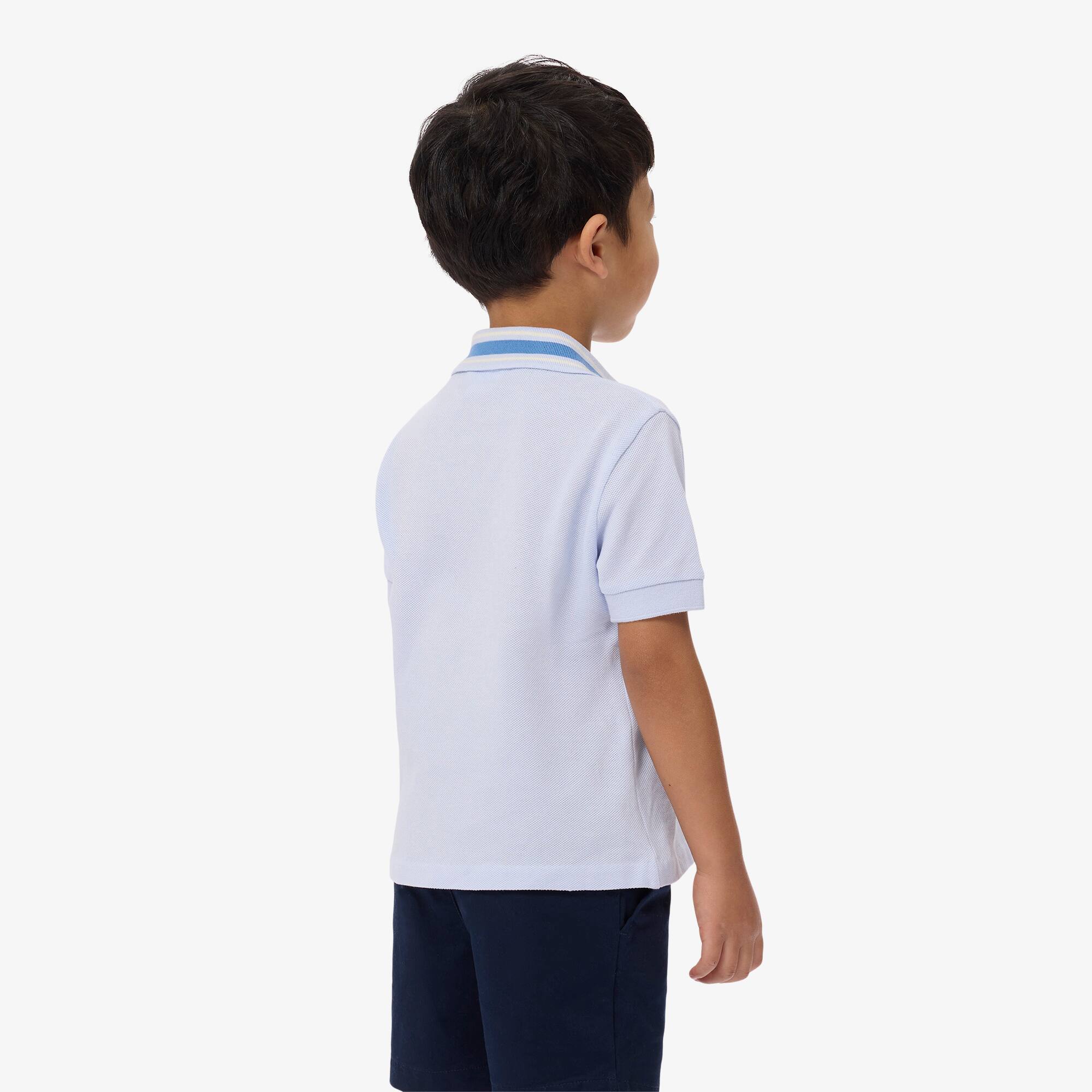 Thumbnail - Lacoste Polohemd aus Petit Piqué - Hellblau Size 3 - 3A