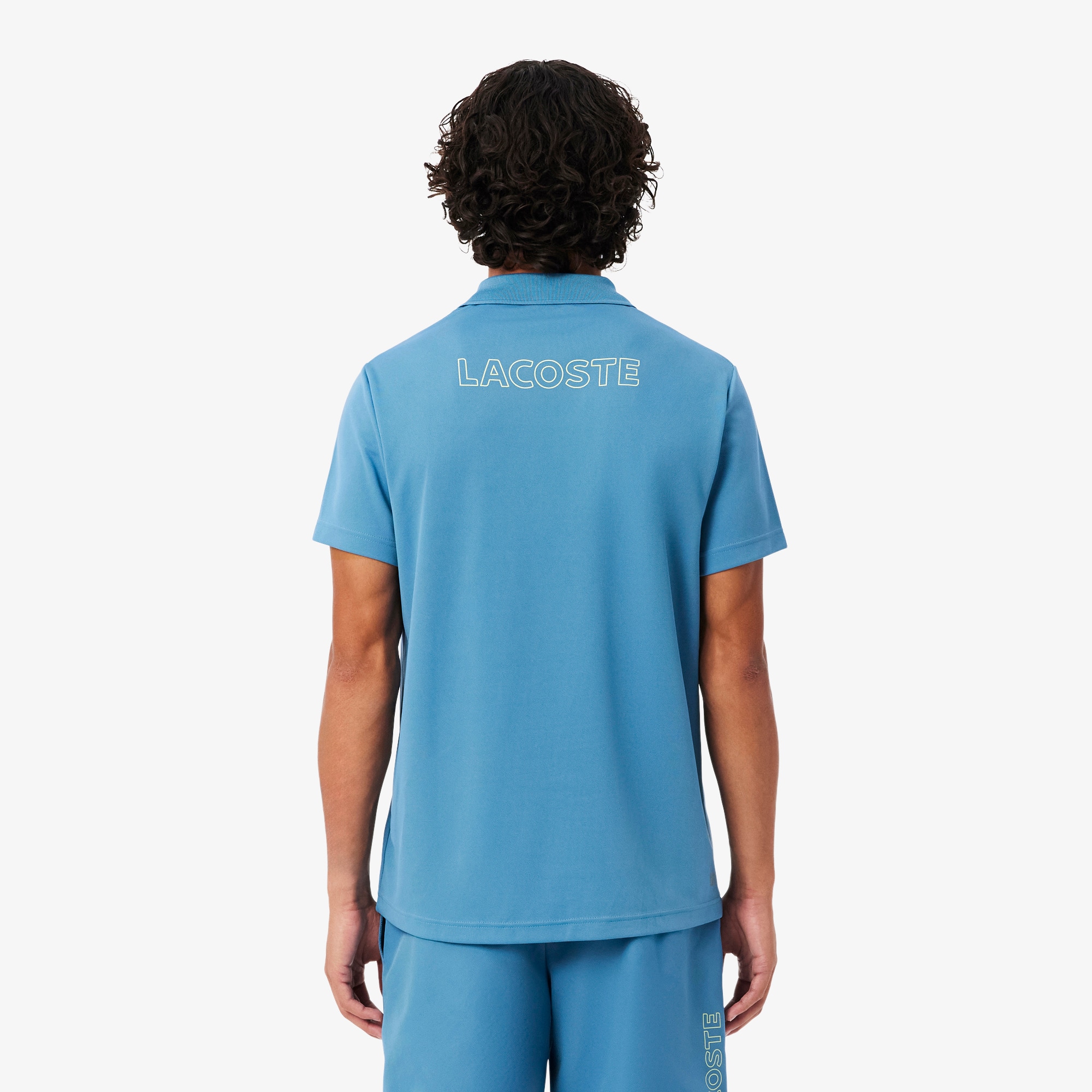 Thumbnail - Lacoste Sport-Polohemd mit Einfassung und Ultra-Dry-Technologie - Bleu Size S