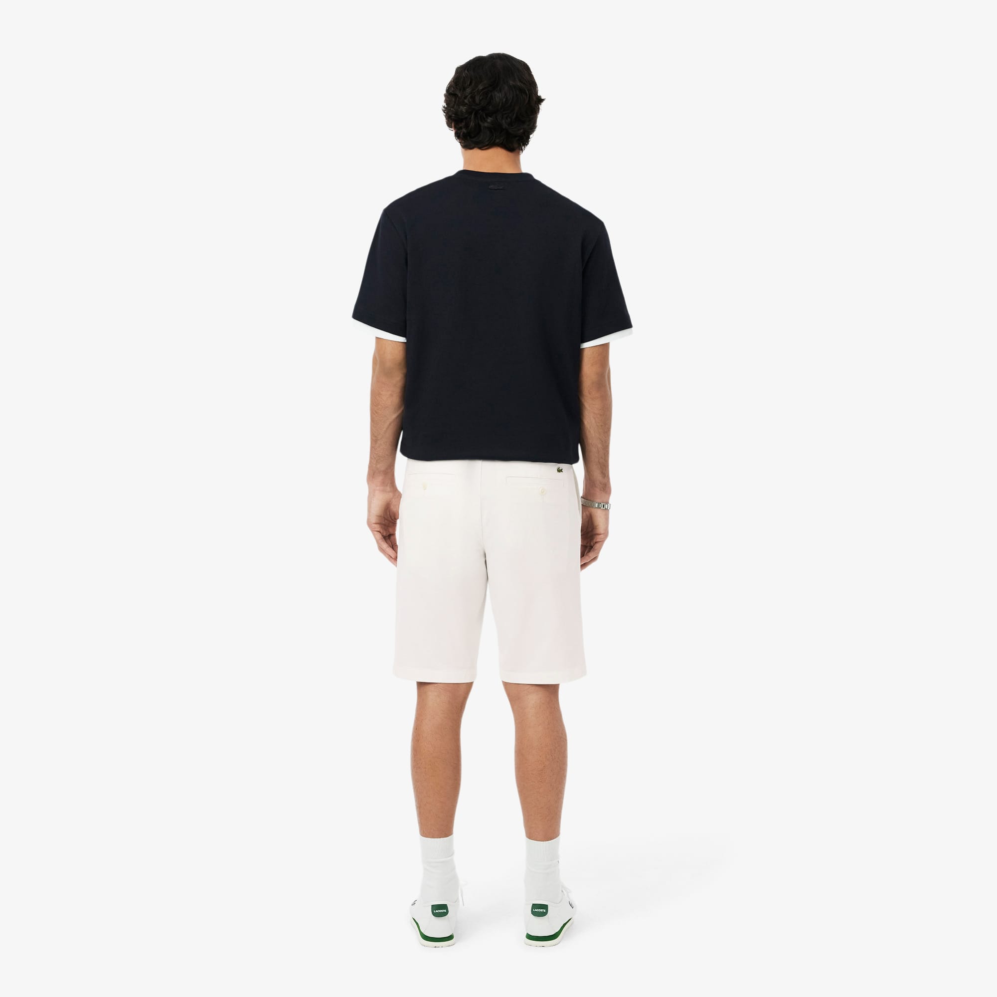 Thumbnail - Lacoste Chino-Shorts aus Stretch-Twill - Weiß Size 2 - 29