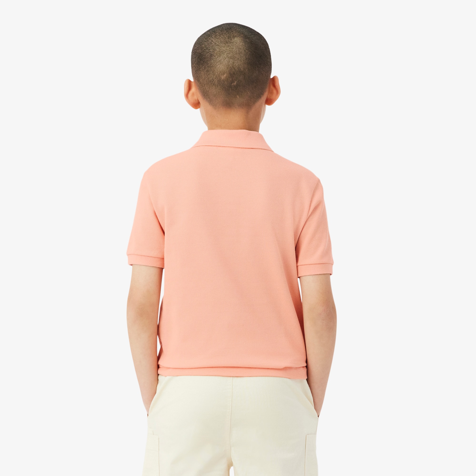 Thumbnail - Lacoste Polohemd aus Petit Piqué - Rose Size 12 - 16A