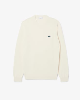 Pullover aus Baumwolle mit Krokodil und Landschaftsmotiv