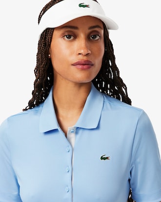 Golf-Polohemd aus Stretchgewebe mit UV-Schutz, Slim Fit