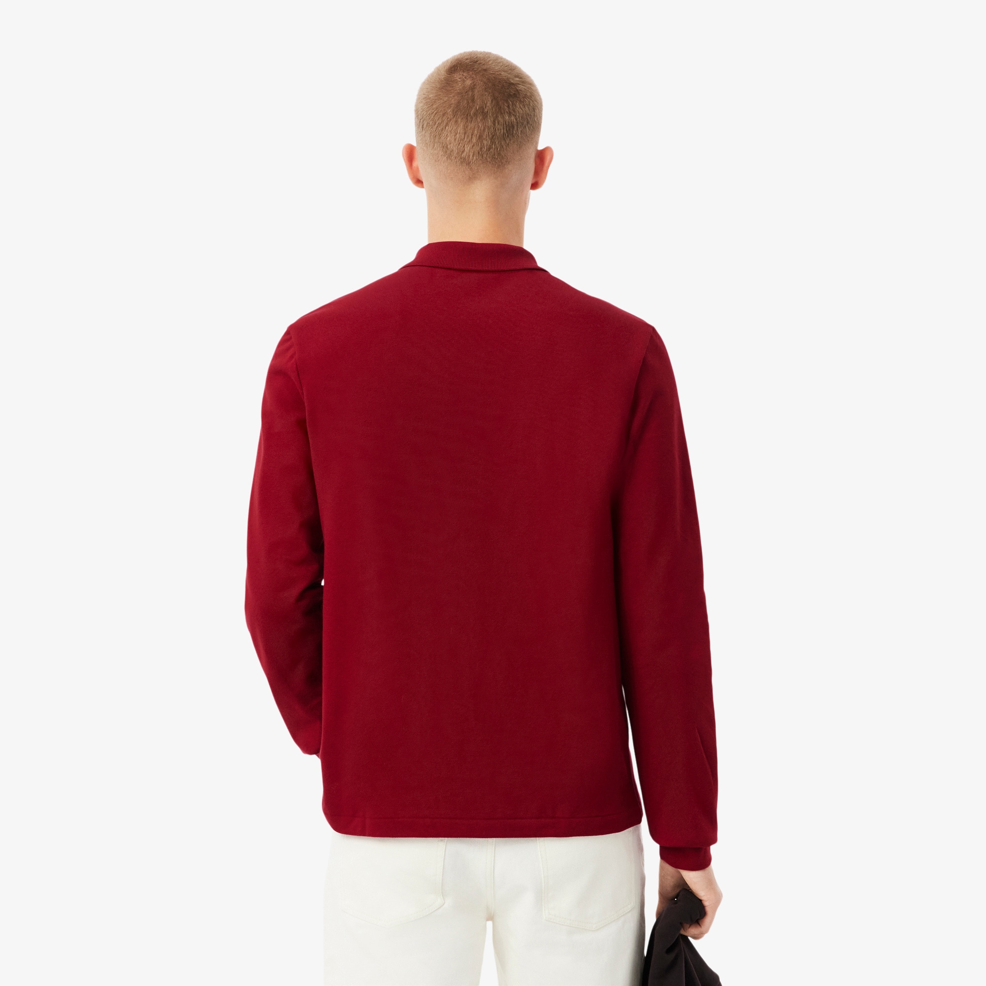 Thumbnail - Lacoste Classic Fit-Polohemd L.12.12 mit langen Ärmeln - Burgunder Size 11 - 6XL