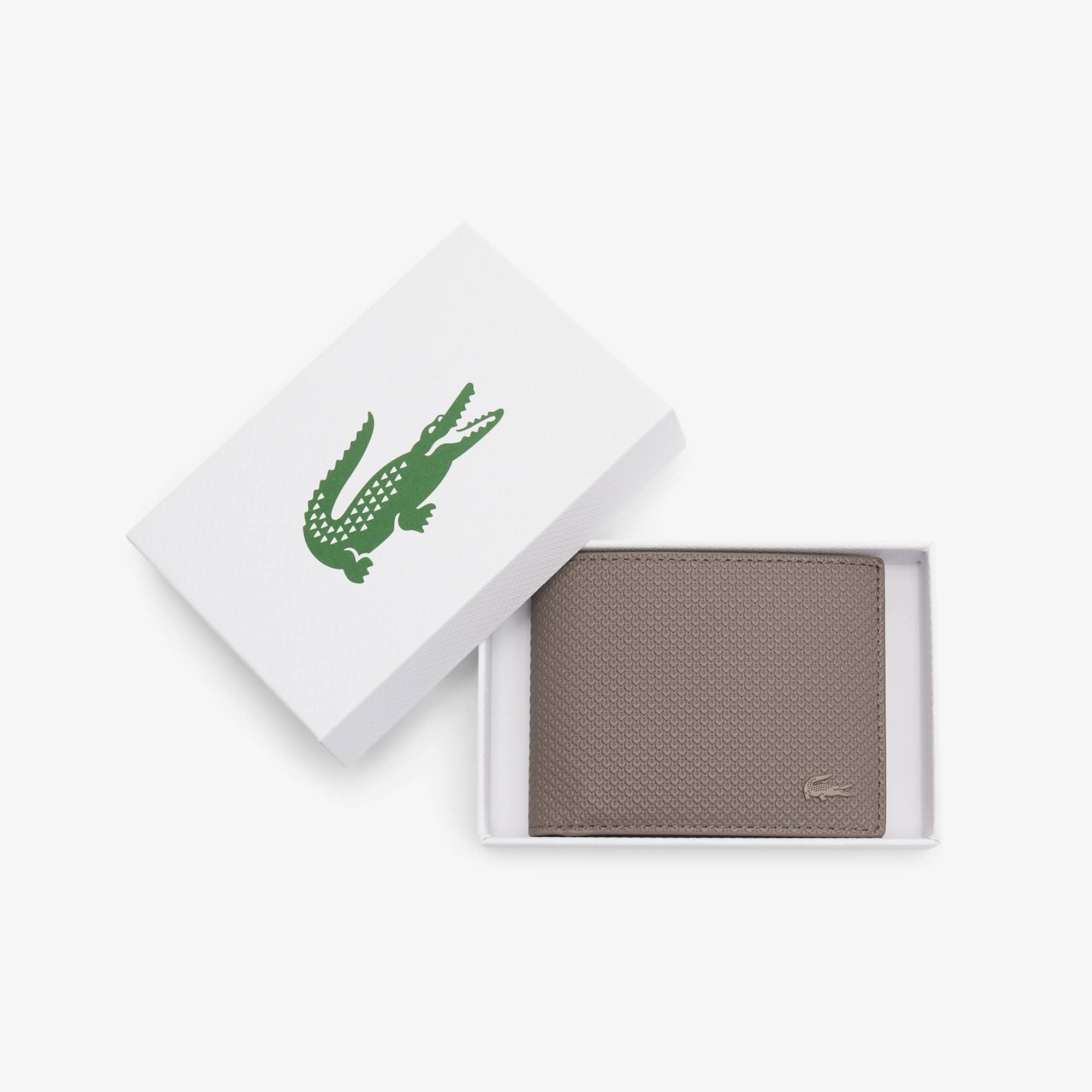 Thumbnail - Lacoste Kleine Brieftasche Chantaco aus Piqué-Leder - MOREL Size One Size