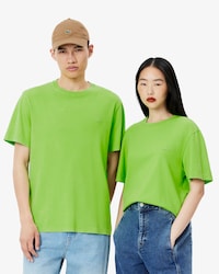 T-Shirt aus schwerer Baumwolle mit verwaschenem Effekt
