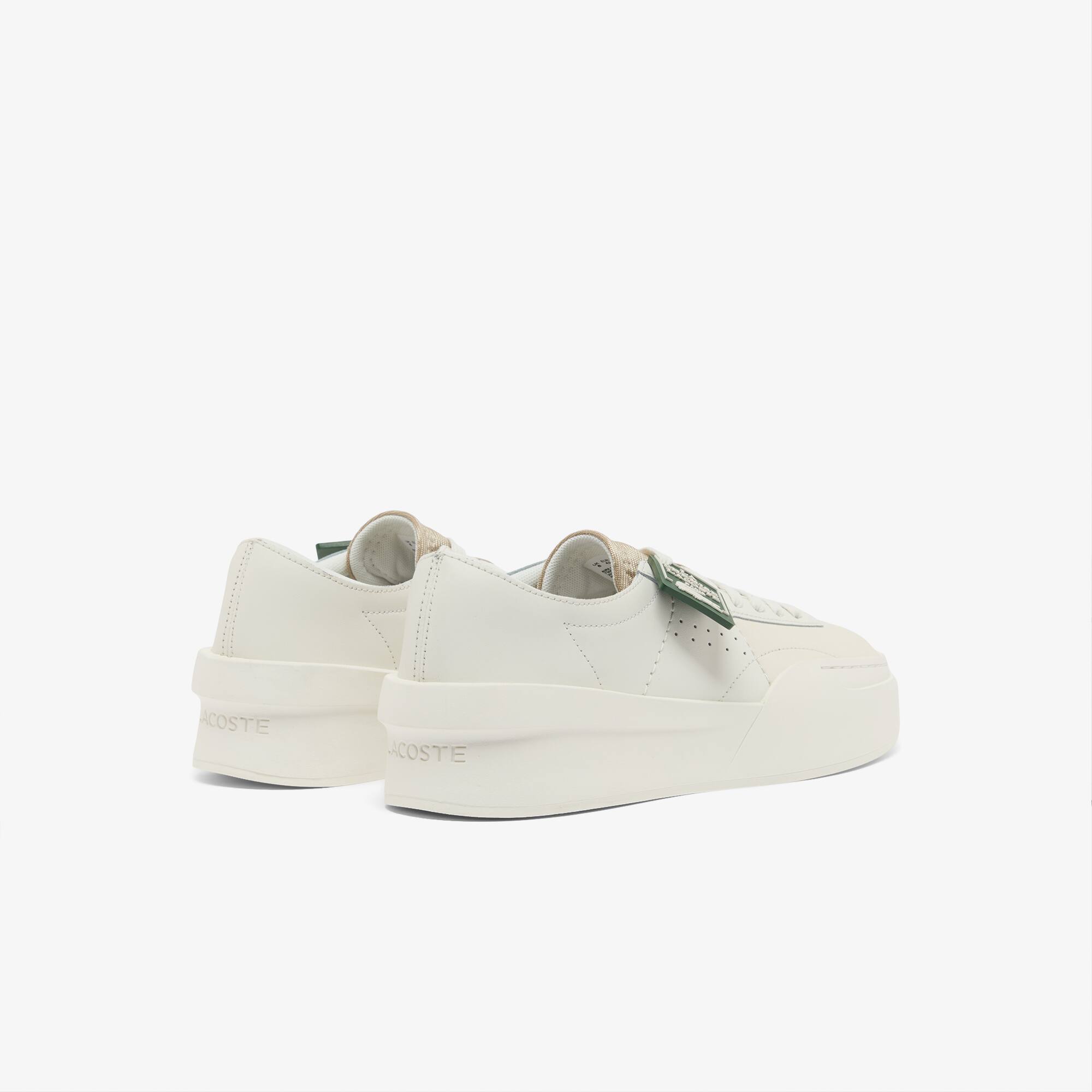Thumbnail - Lacoste Herren-Sneakers Aura Club aus Leder - OFF WHT/OFF WHT Size 40