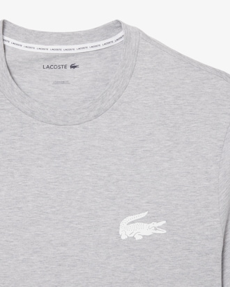 Loungewear-T-Shirt aus Baumwolle mit Krokodil-Druck