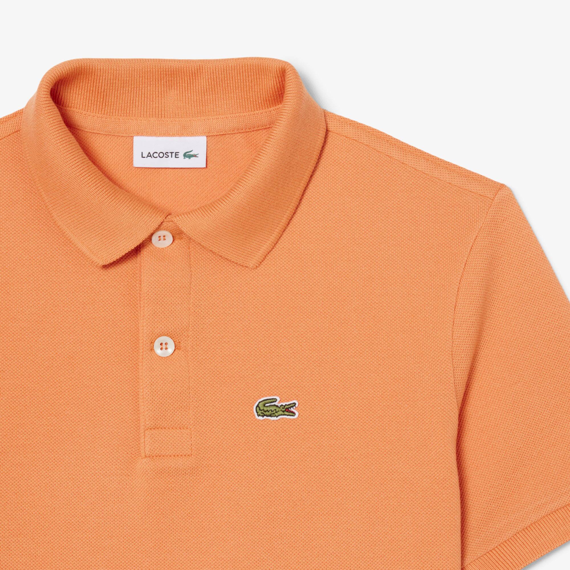 Thumbnail - Lacoste Polohemd aus Petit Piqué - Orange Size 12 - 16A