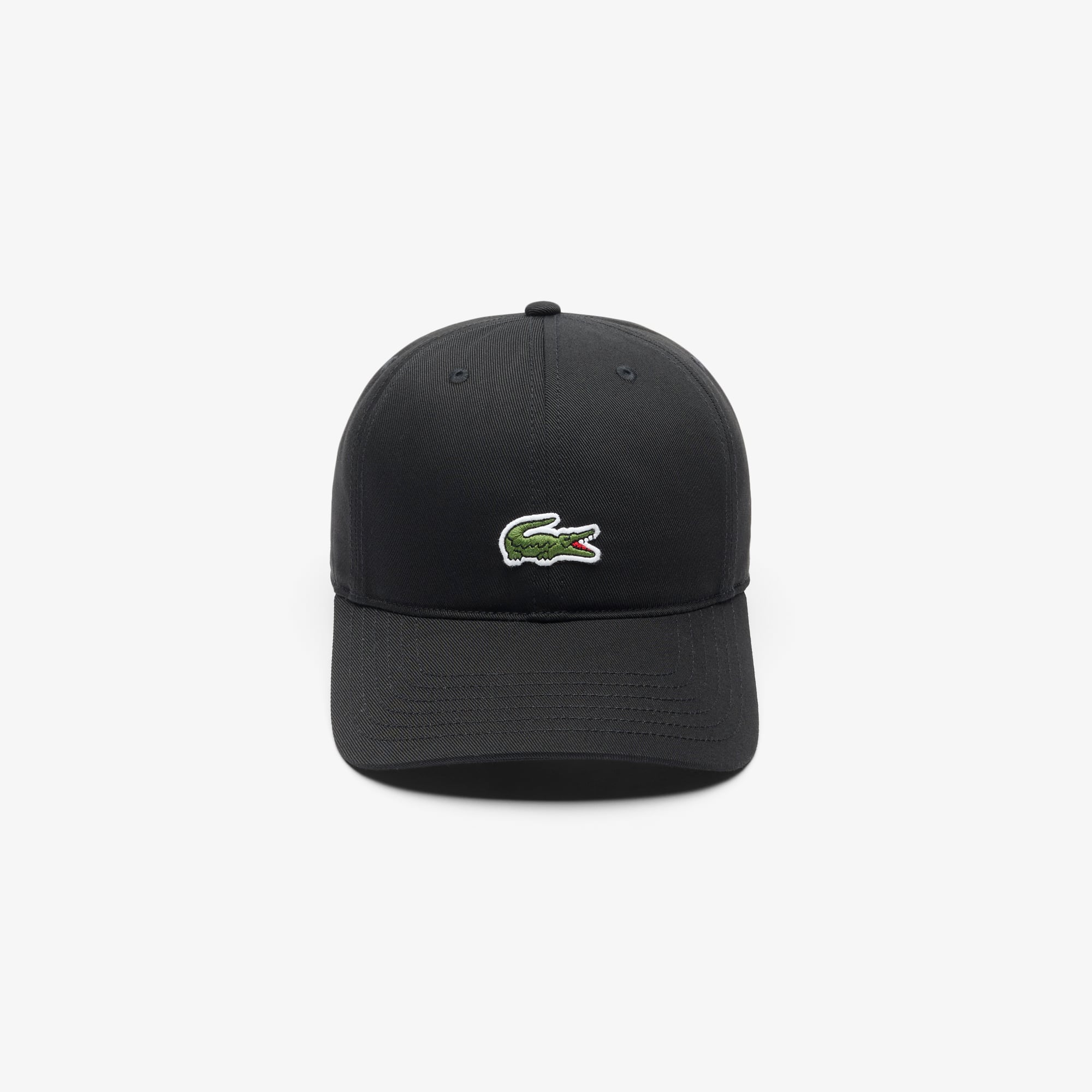 Thumbnail - Lacoste Kappe aus Baumwoll-Twill - Schwarz Size One Size