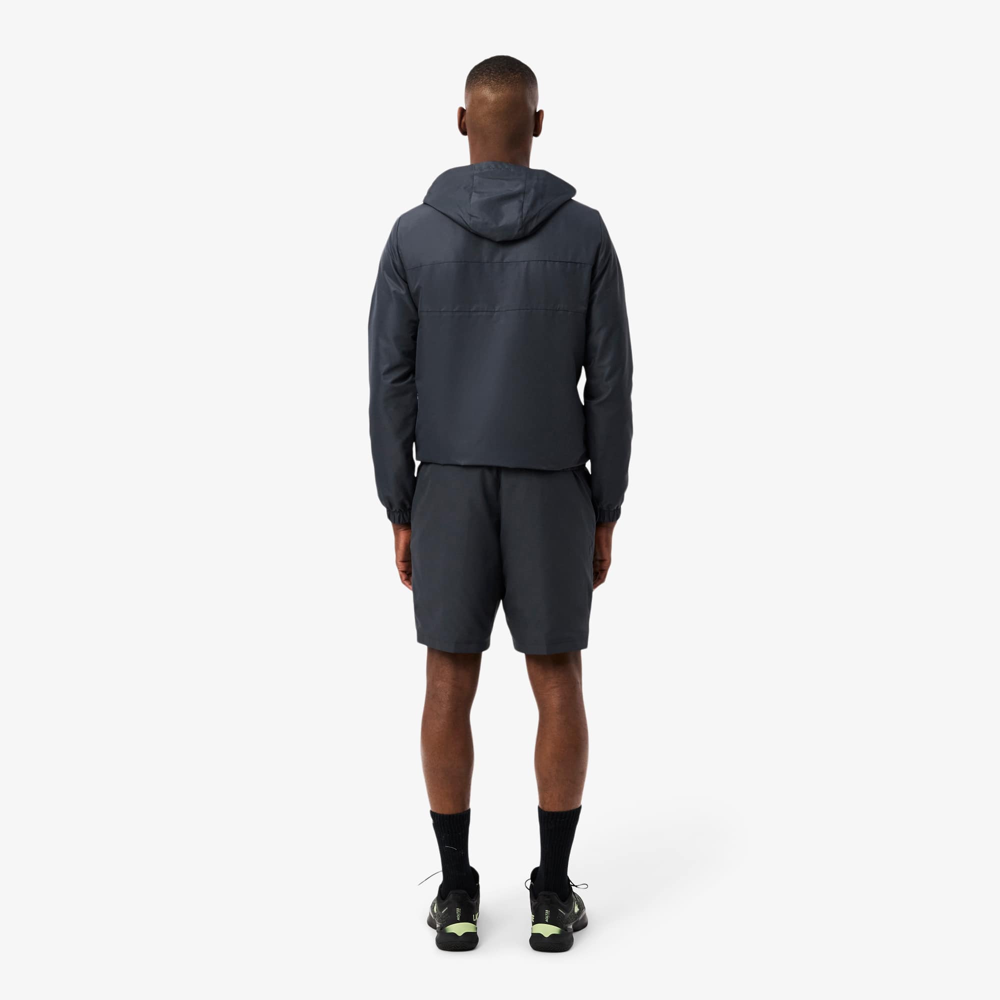 Thumbnail - Lacoste Leichte Tennisshorts aus Diamant-Taft - Dunkelgrau Size L