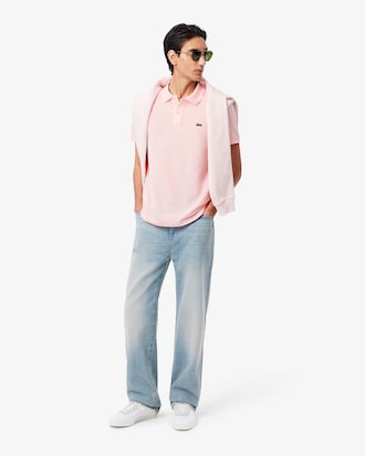 Slim Fit-Polohemd L.12.12 aus Piqu&eacute;