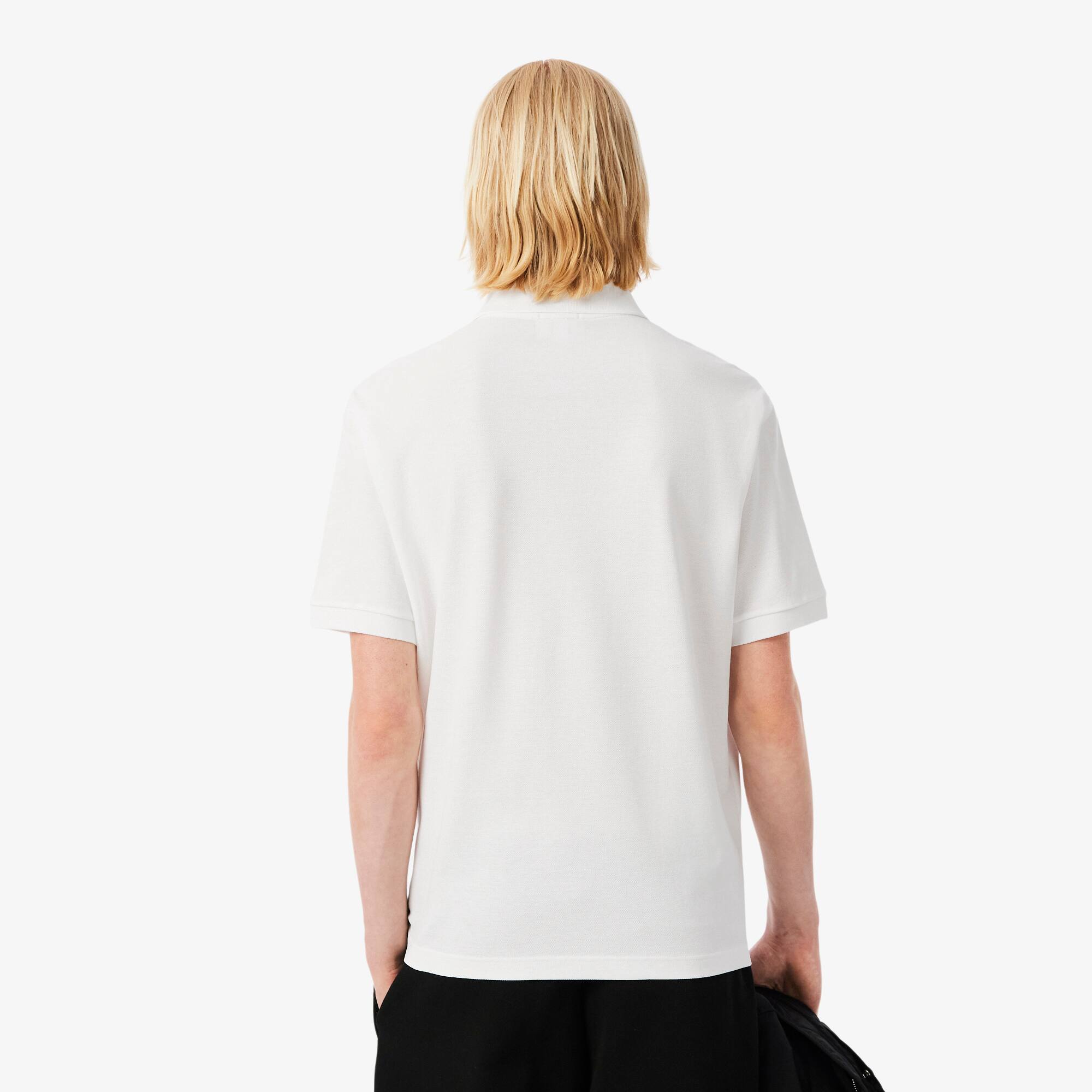 Thumbnail - Lacoste Loose Fit-Polohemd aus schwerem Piqué - Weiß Size 3XL