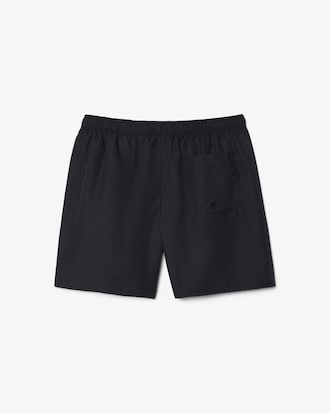 Halblange, einfarbige Badehose