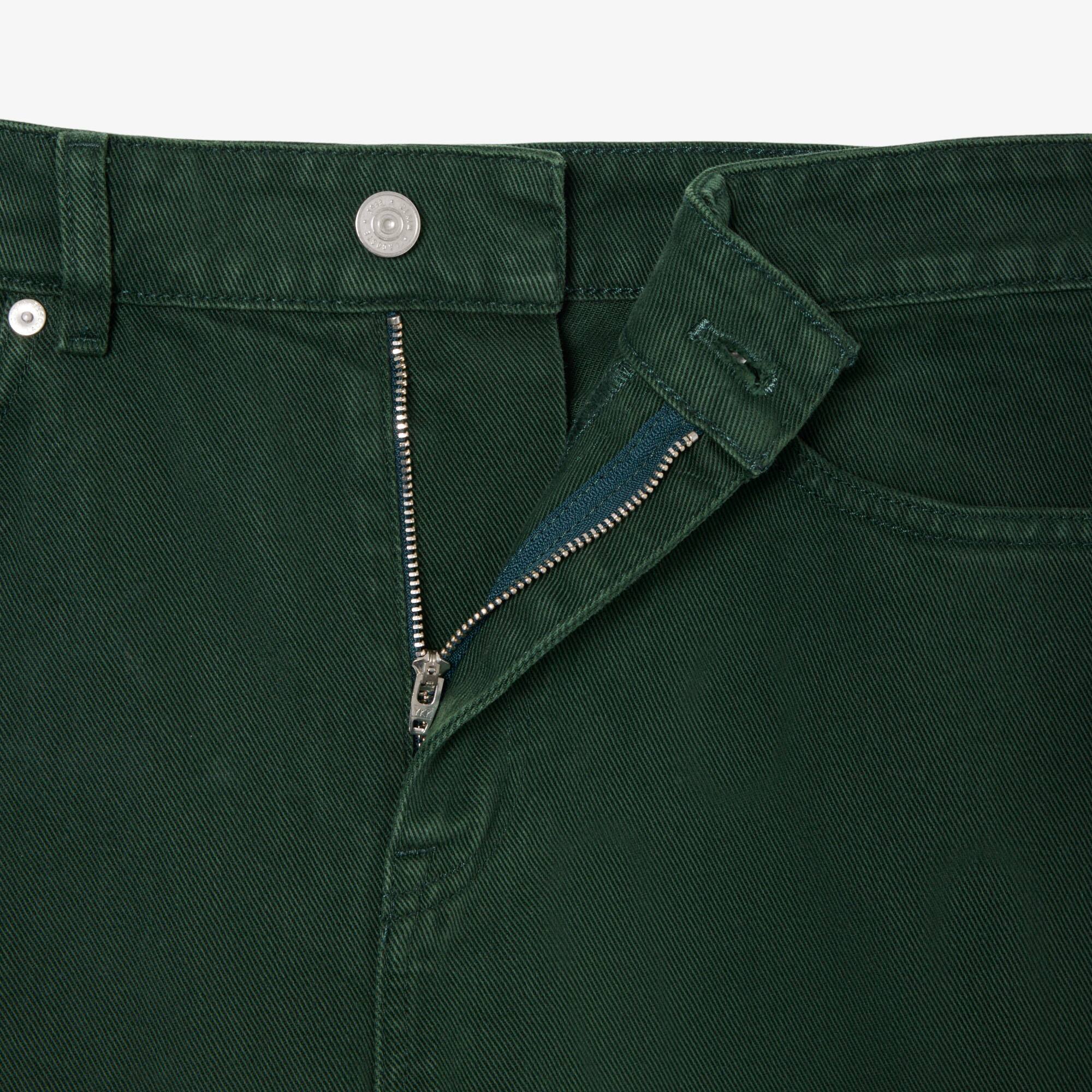 Thumbnail - Lacoste Five-Pocket-Jeans aus Denim, Straight Cut - Grün Size 19 - 42/32