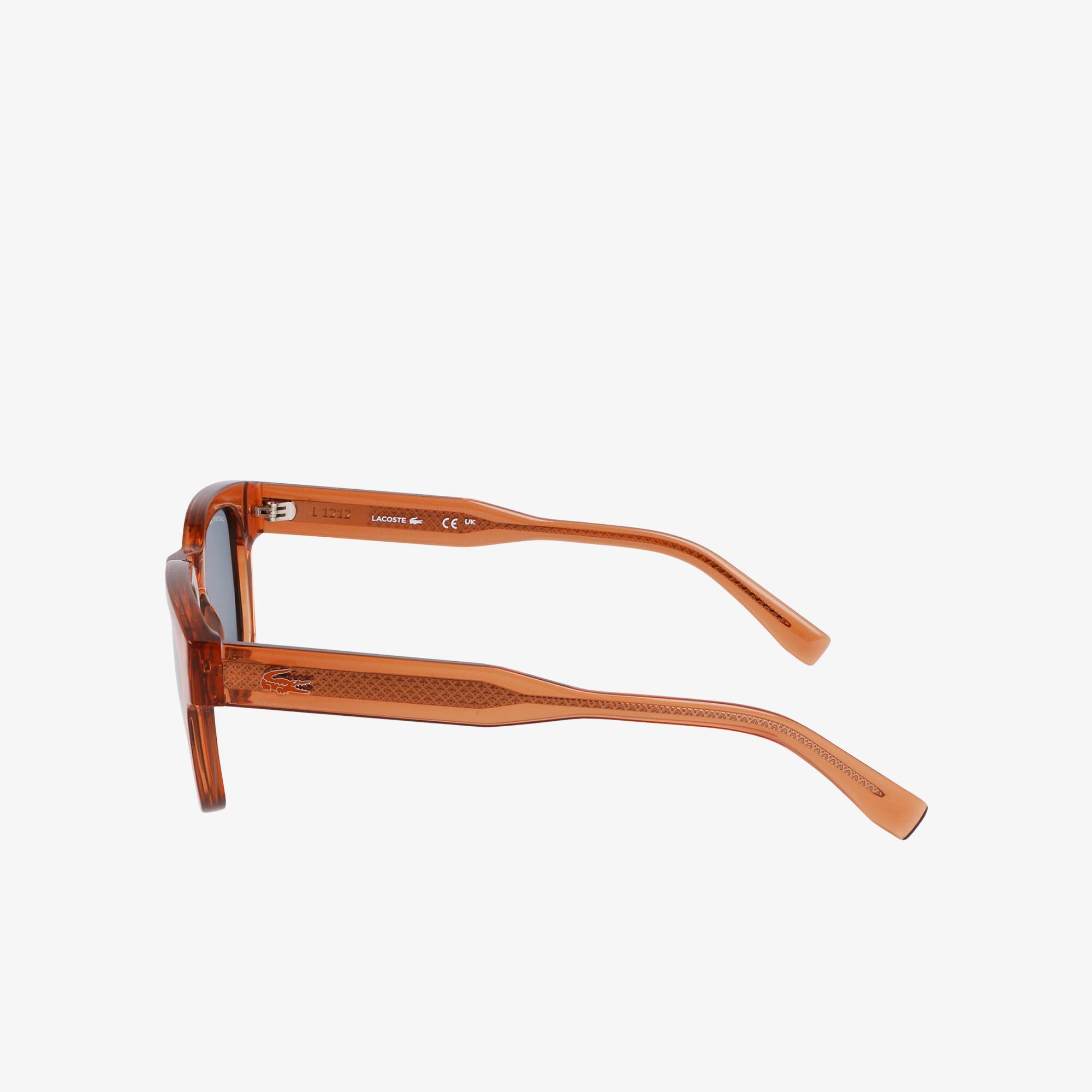 Thumbnail - Lacoste Rechteckige Sonnenbrille L.12.12 Trim - TRANSPARENT BRICK Size One Size