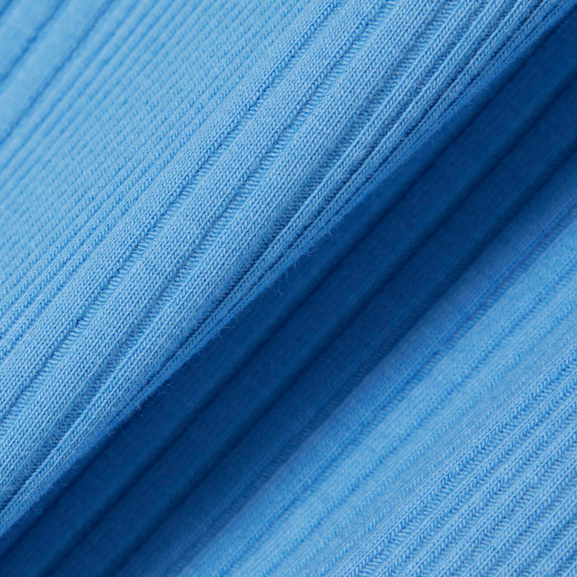 Thumbnail - Lacoste Maxikleid und Trägern aus Rippstrick mit Baumwolle - Blau Size 34