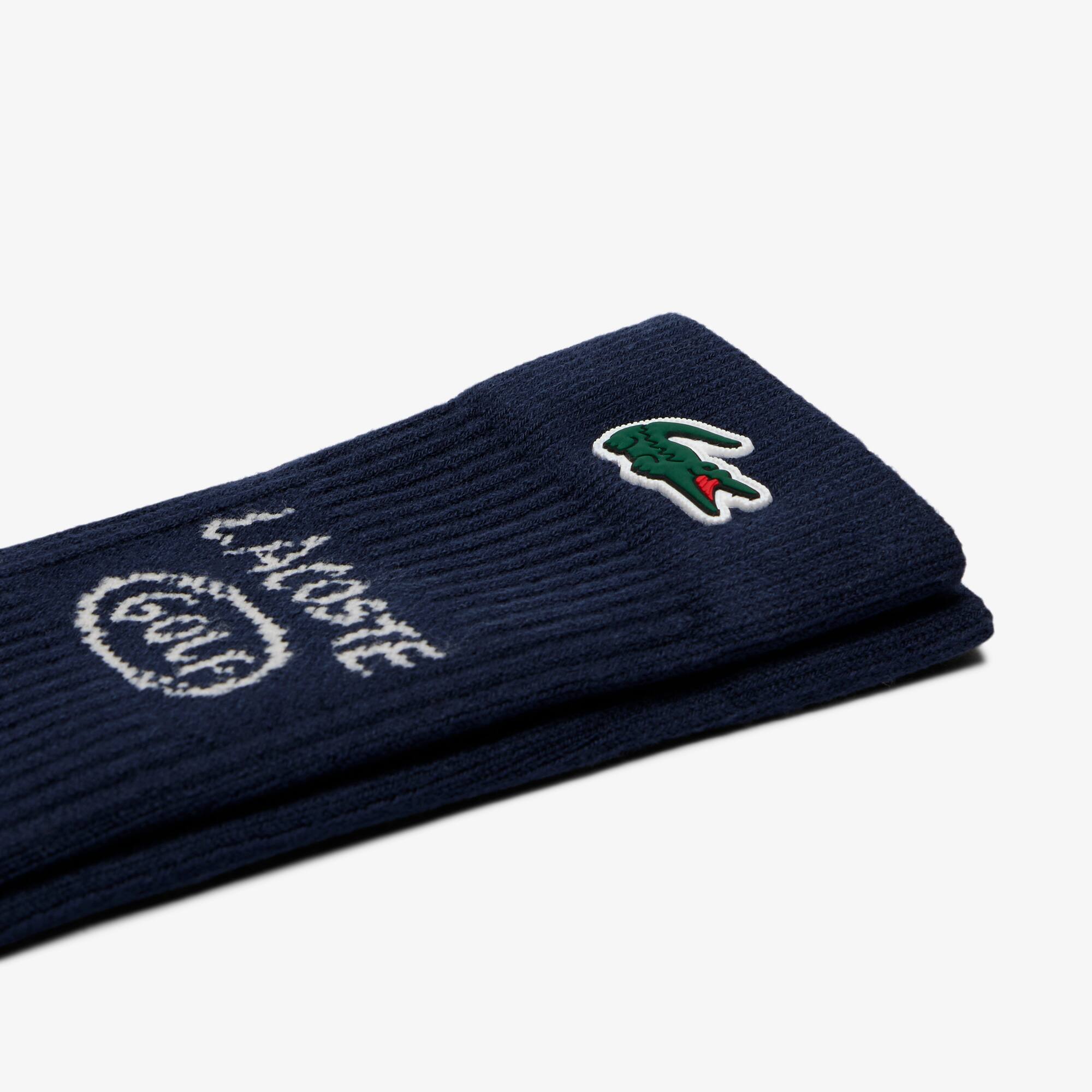 Thumbnail - Lacoste Golfsocken aus Bouclé-Baumwolle - Navy Blau / Weiß Size 43/46