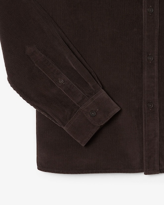 Regular Fit-Hemd aus Velours