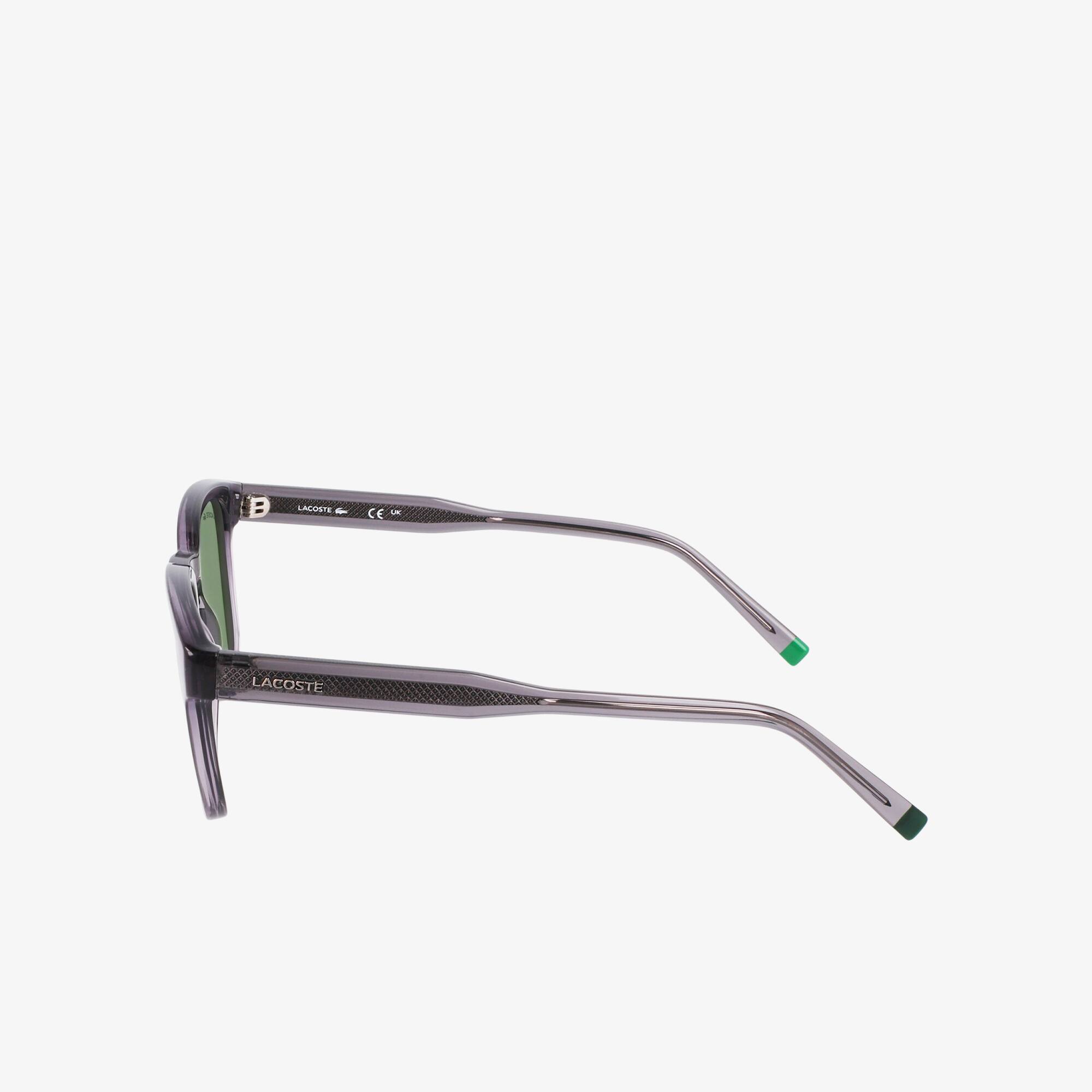 Thumbnail - Lacoste Rechteckige PETIT PIQUÉ Sonnenbrille - MATTE SILVER Size One Size