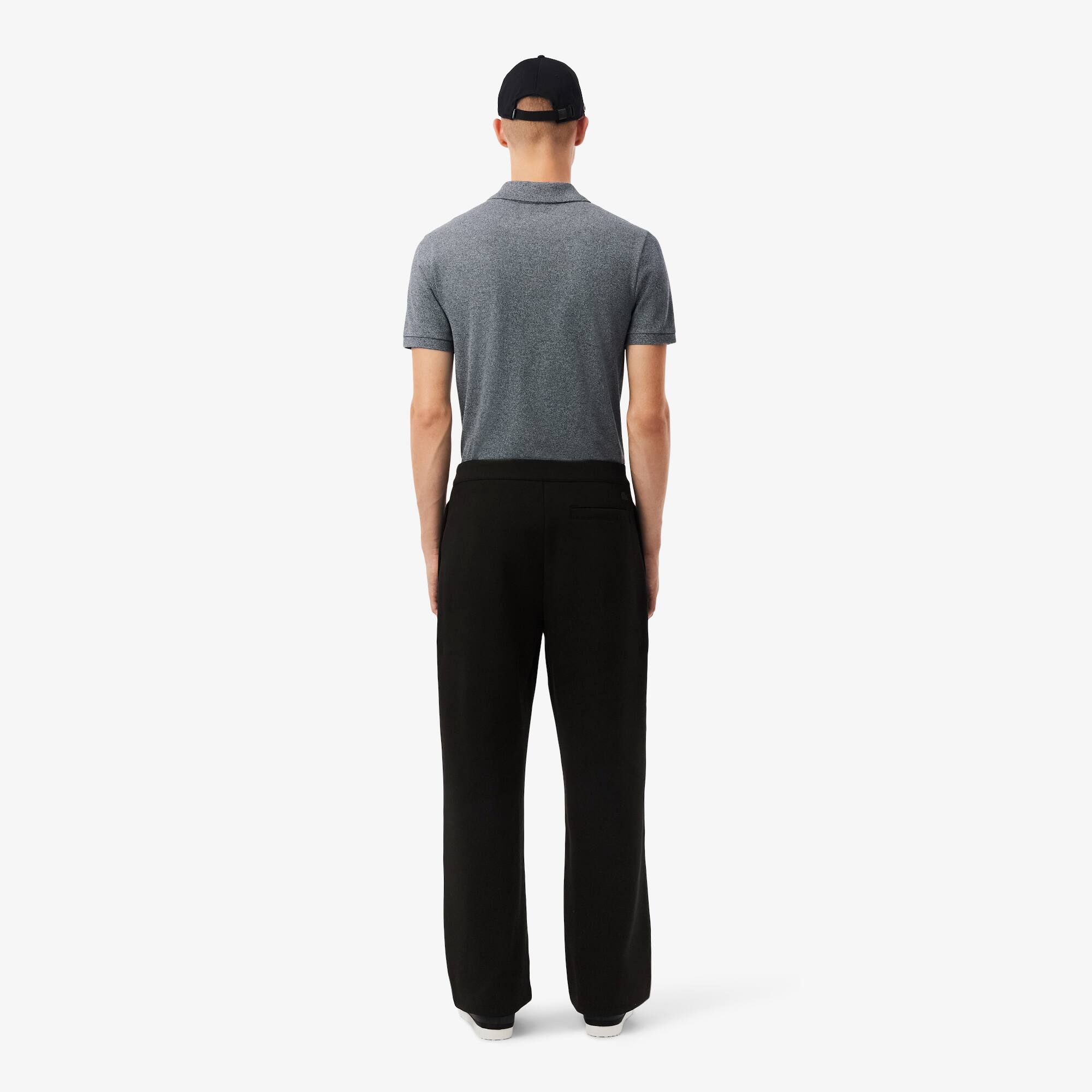 Thumbnail - Lacoste Loose Fit-Hose aus Piqué mit Falten - Schwarz Size XXL