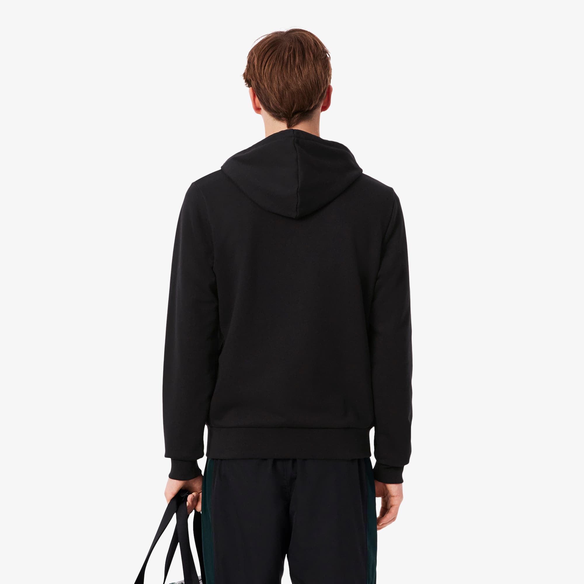 Thumbnail - Lacoste Colorblock-Hoodie mit Reißverschluss - Schwarz / Weiß / Grün Size 6 - XL