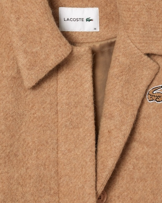 Kurze Oversized-Jacke aus reiner Wolle