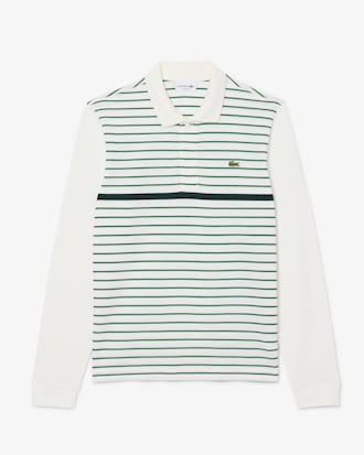 Gestreiftes Classic Fit-Polohemd aus Piqu&eacute;