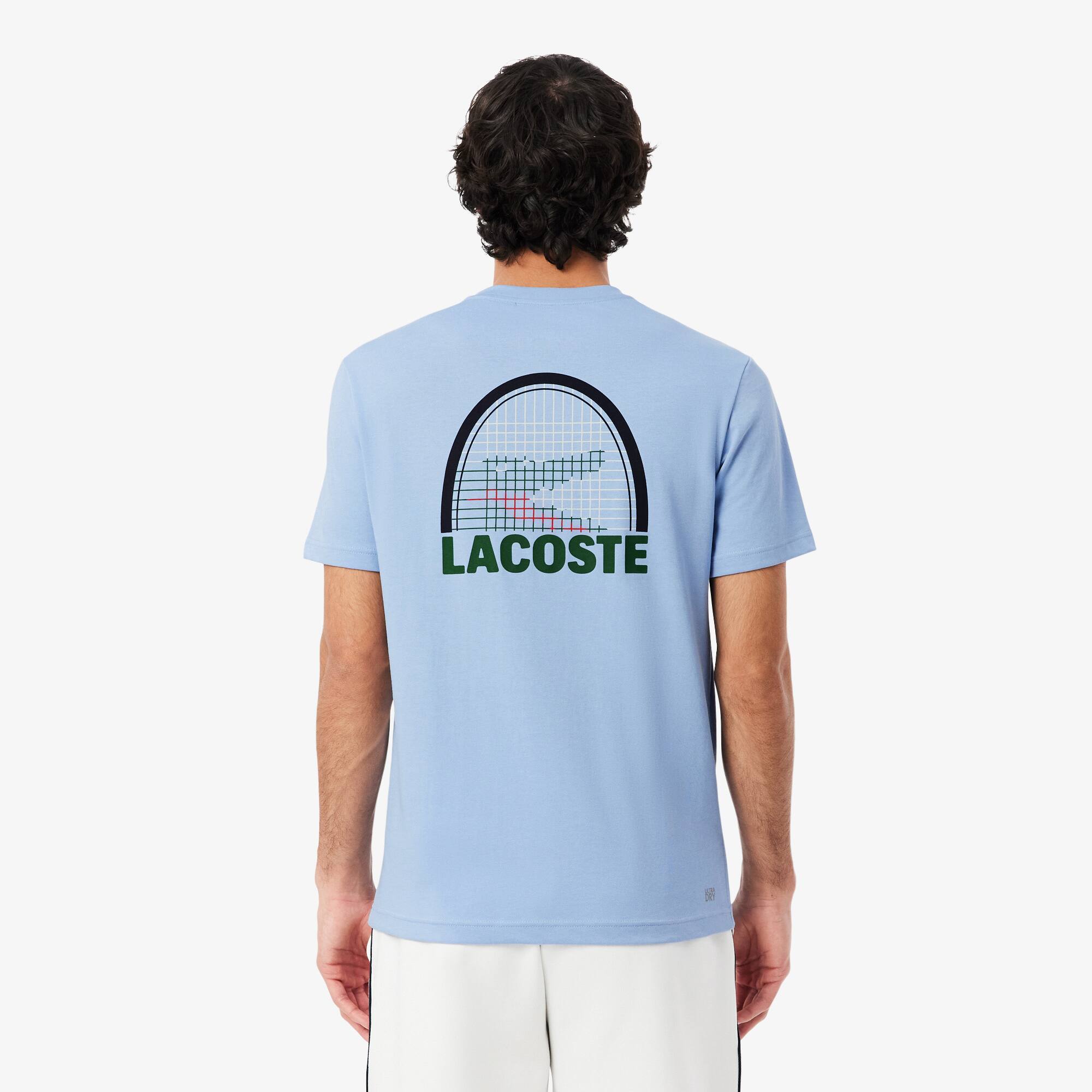 Thumbnail - Lacoste T-Shirt Lacoste Tennis x Daniil Medvedev - Hellblau Size L