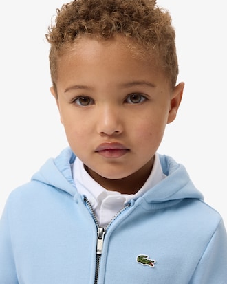 Unisex Hoodie aus Fleece mit Rei&szlig;verschluss