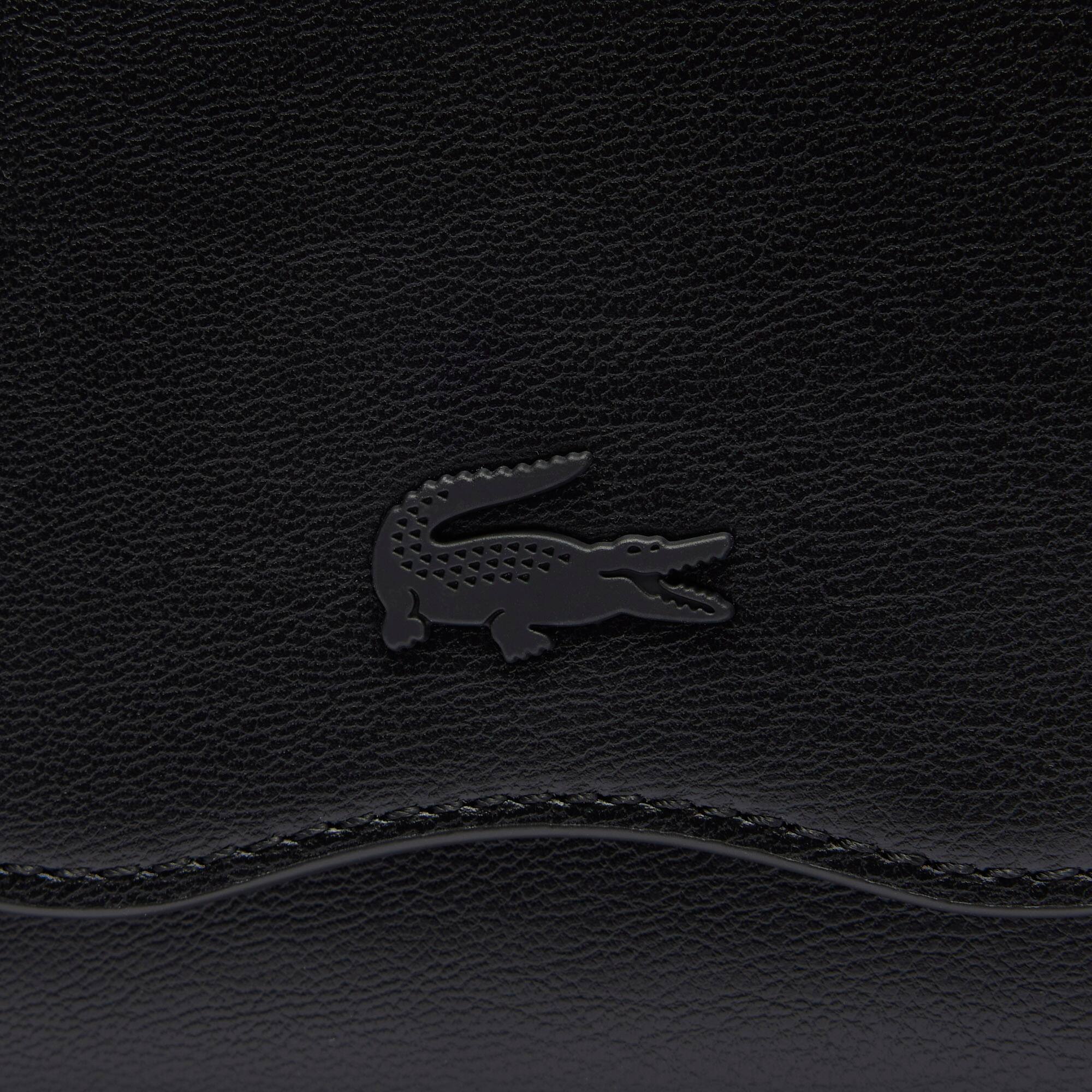Thumbnail - Lacoste Leder-Brieftasche Lora mit Reißverschluss - BLACK Size One Size