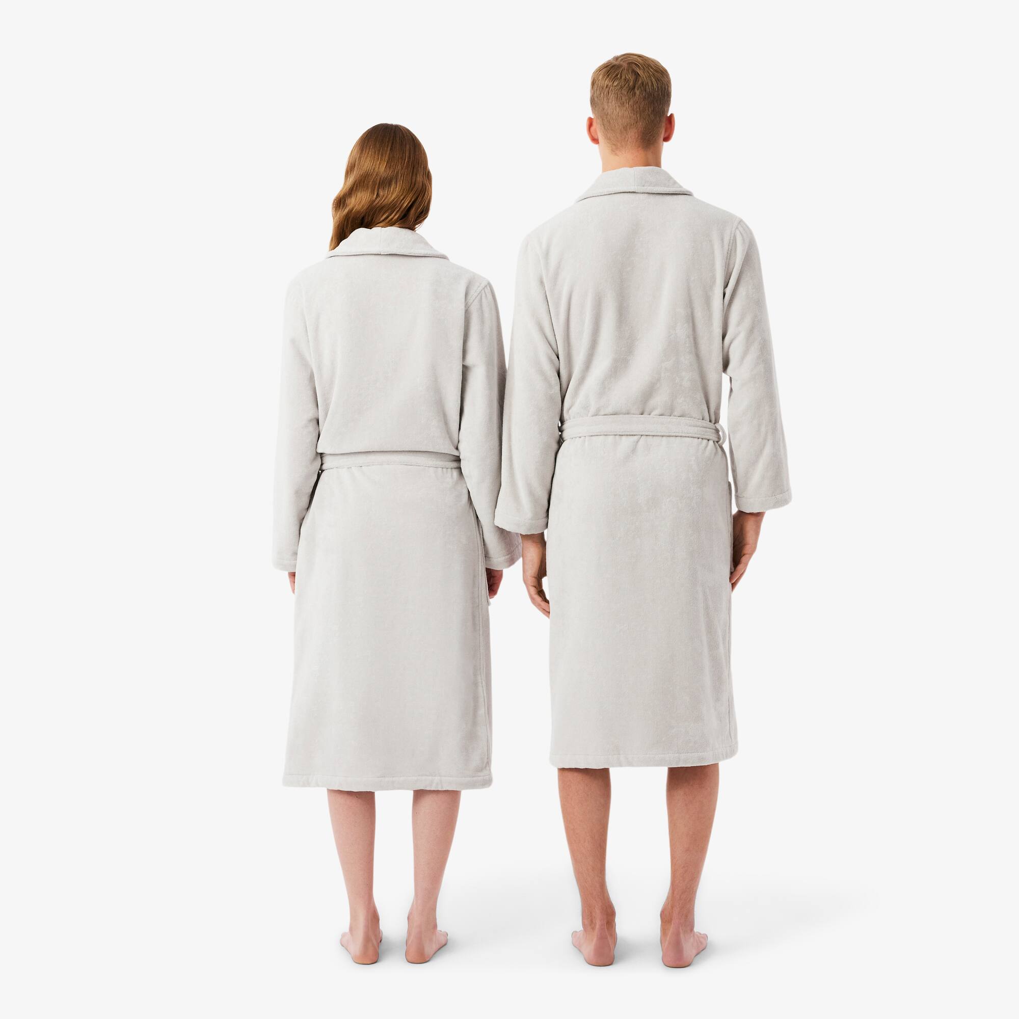 Thumbnail - Lacoste L René Bademantel - SILVER Size M