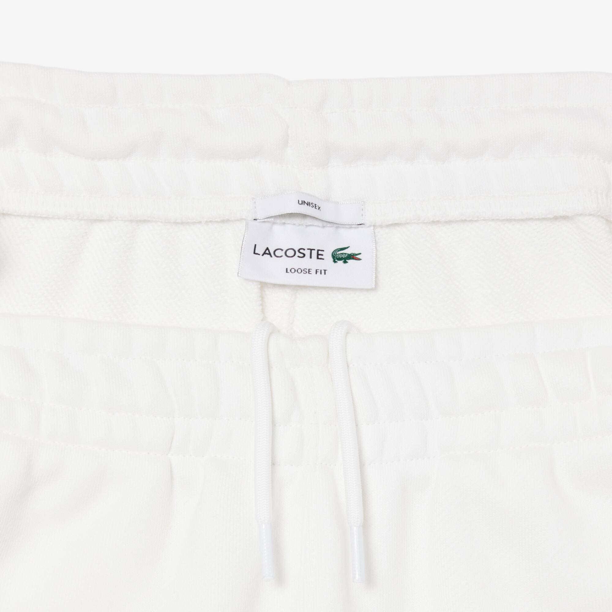 Thumbnail - Lacoste Loose Fit-Jogginghose aus Fleece - Weiß Size M