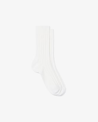 Socken aus gerippter Baumwolle