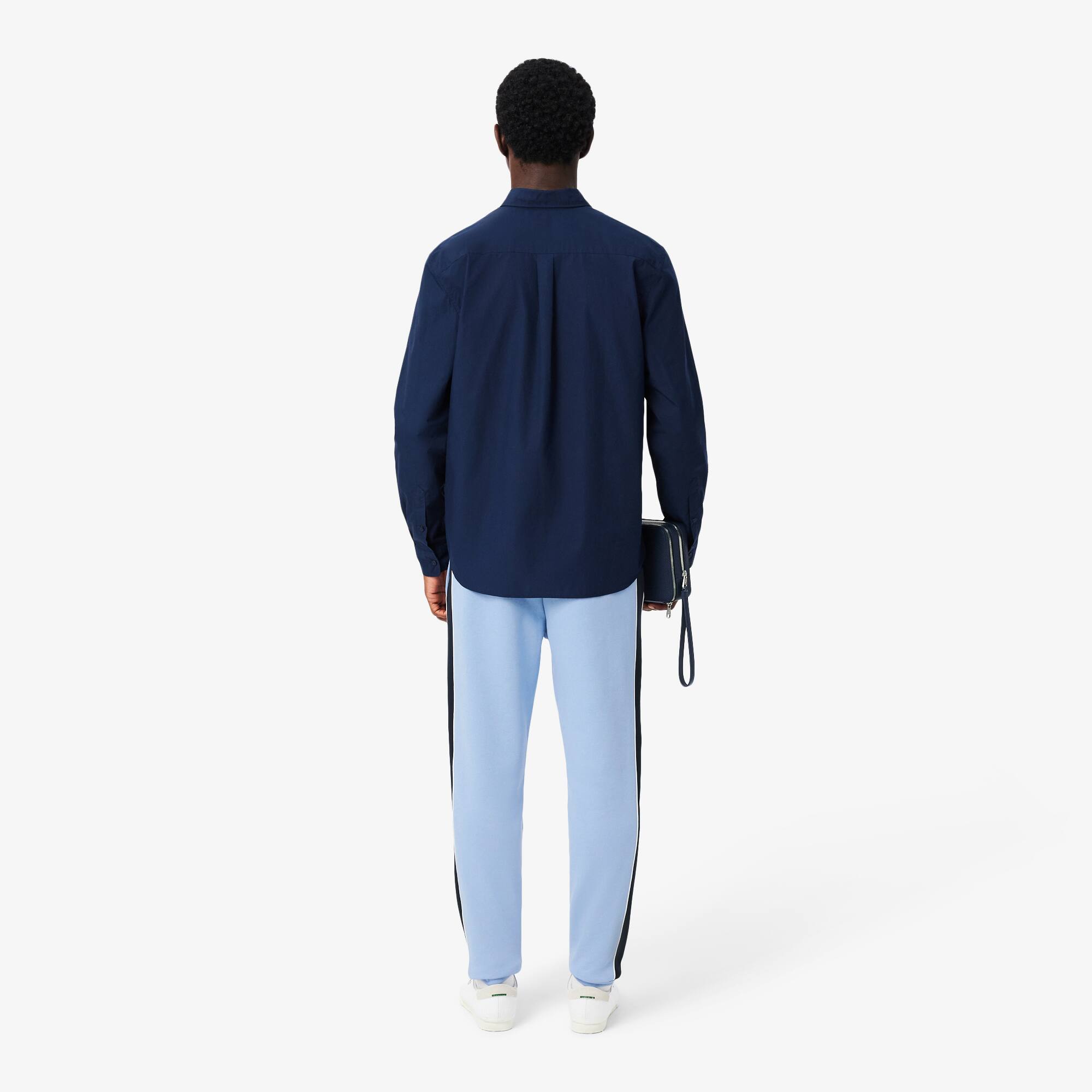 Thumbnail - Lacoste Trainingshose mit zulaufenden Beinen - Bleu Clair / Noir Size M