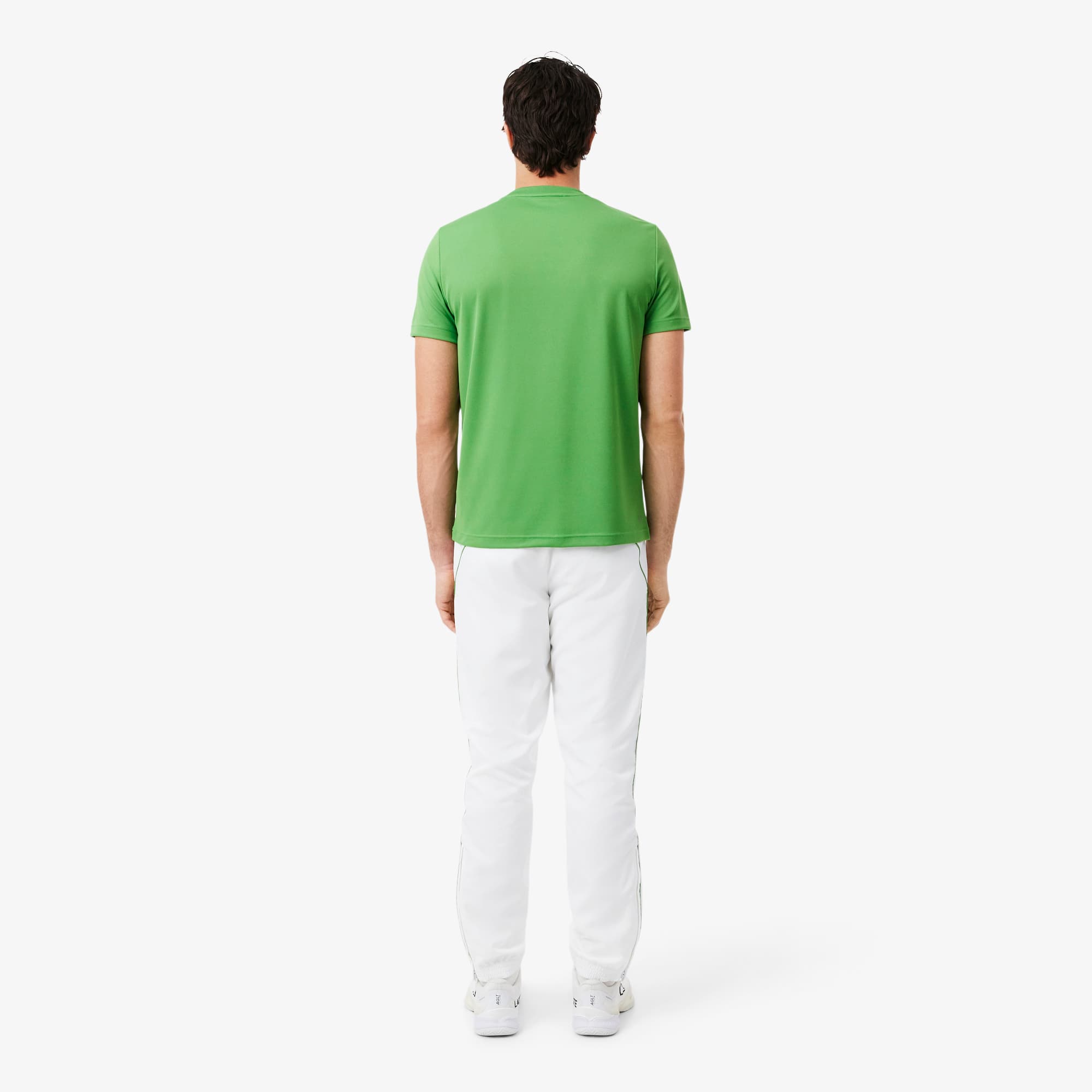 Thumbnail - Lacoste Sport-Trainingshose mit Einfassung - Blanc / Vert Size 3XL