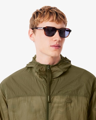 Komprimierbare Jacke aus wasserabweisendem Nylon