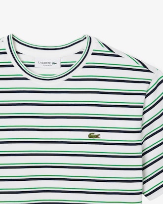 T-Shirt aus gestreifter Baumwolle