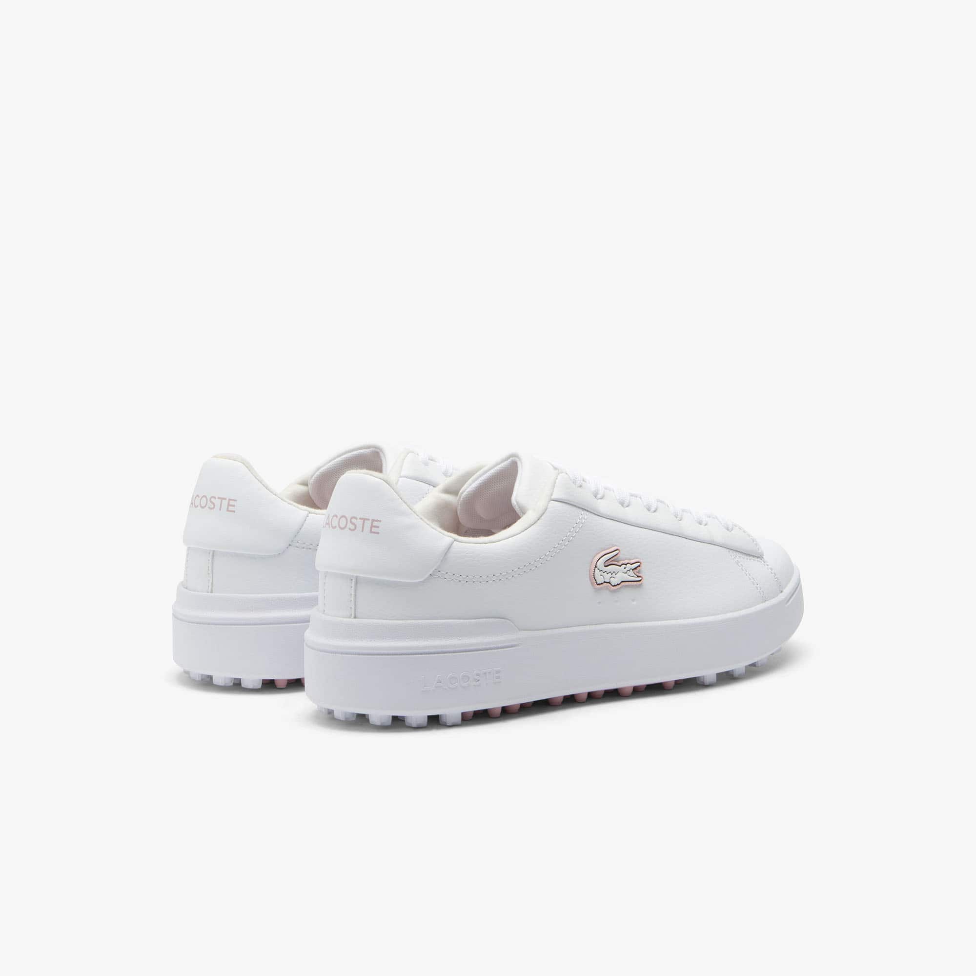 Thumbnail - Lacoste Damen-Golfschuhe Carnaby Golf aus Leder - WHITE/PINK Size 37