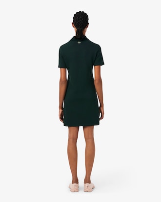 Tennis-Polokleid aus Piqu&eacute; mit Badge-Akzent