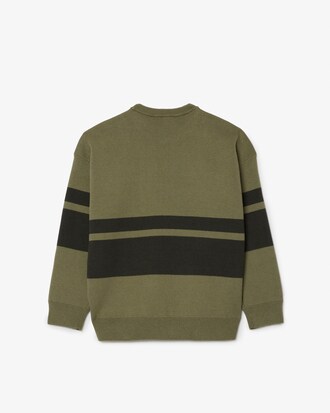 Pullover aus Wolle und Baumwolle mit Streifen