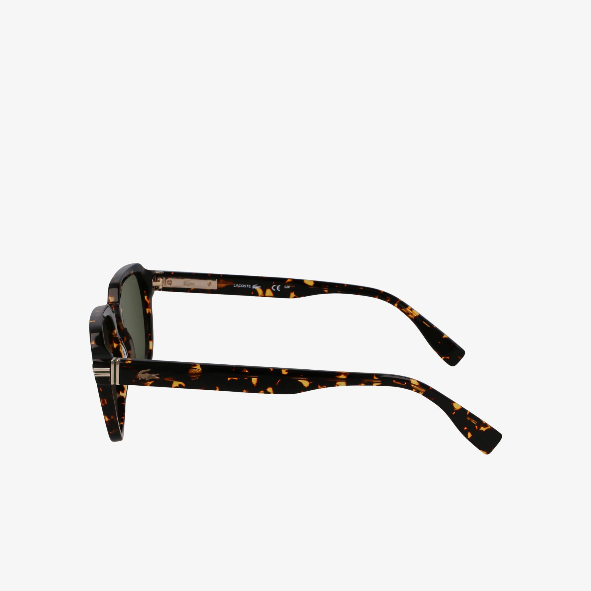 Thumbnail - Lacoste Rechteckige Acetat-Sonnenbrille The Line - DARK HAVANA Size One Size