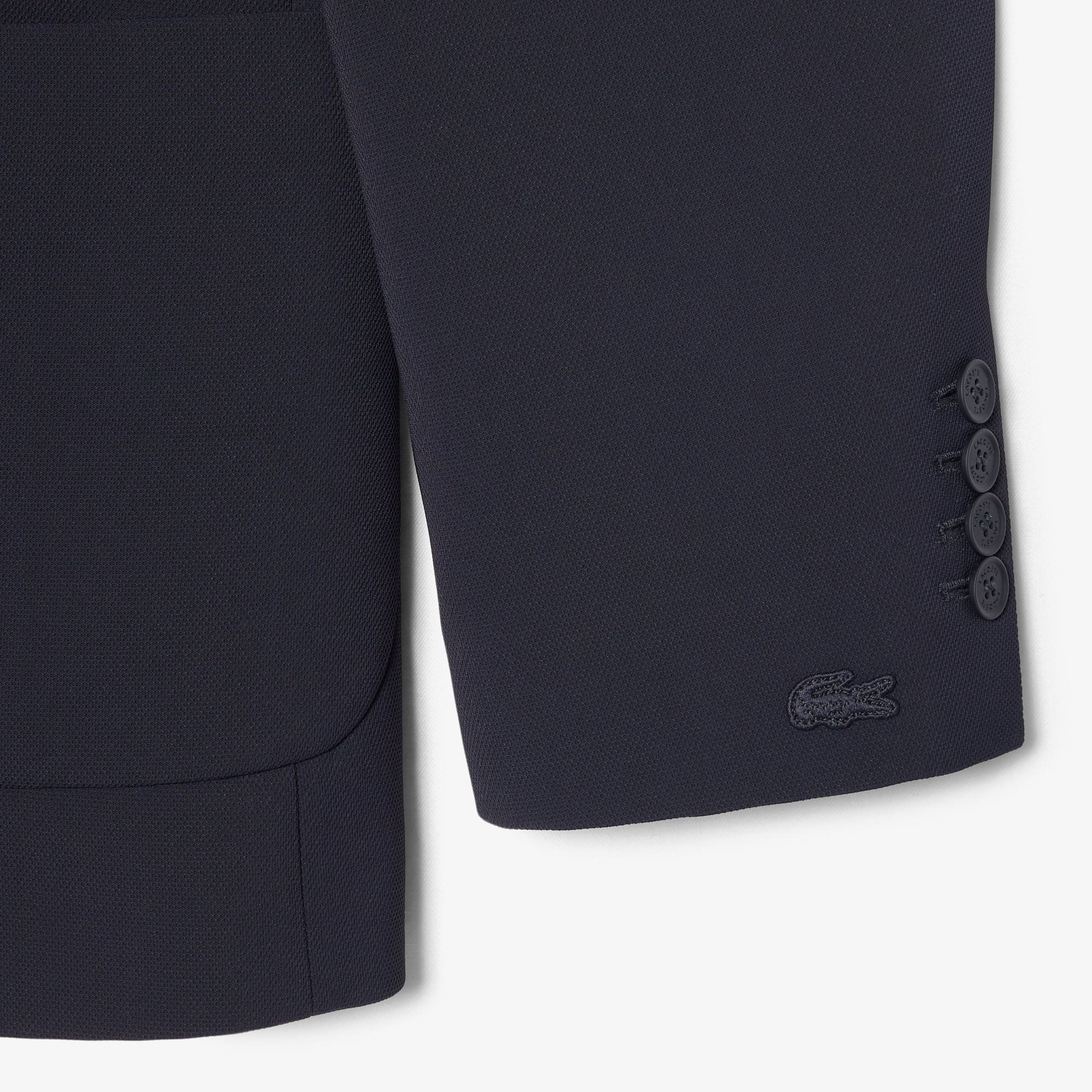 Thumbnail - Lacoste Blazer aus fließendem Piqué - Navy Blau Size 44