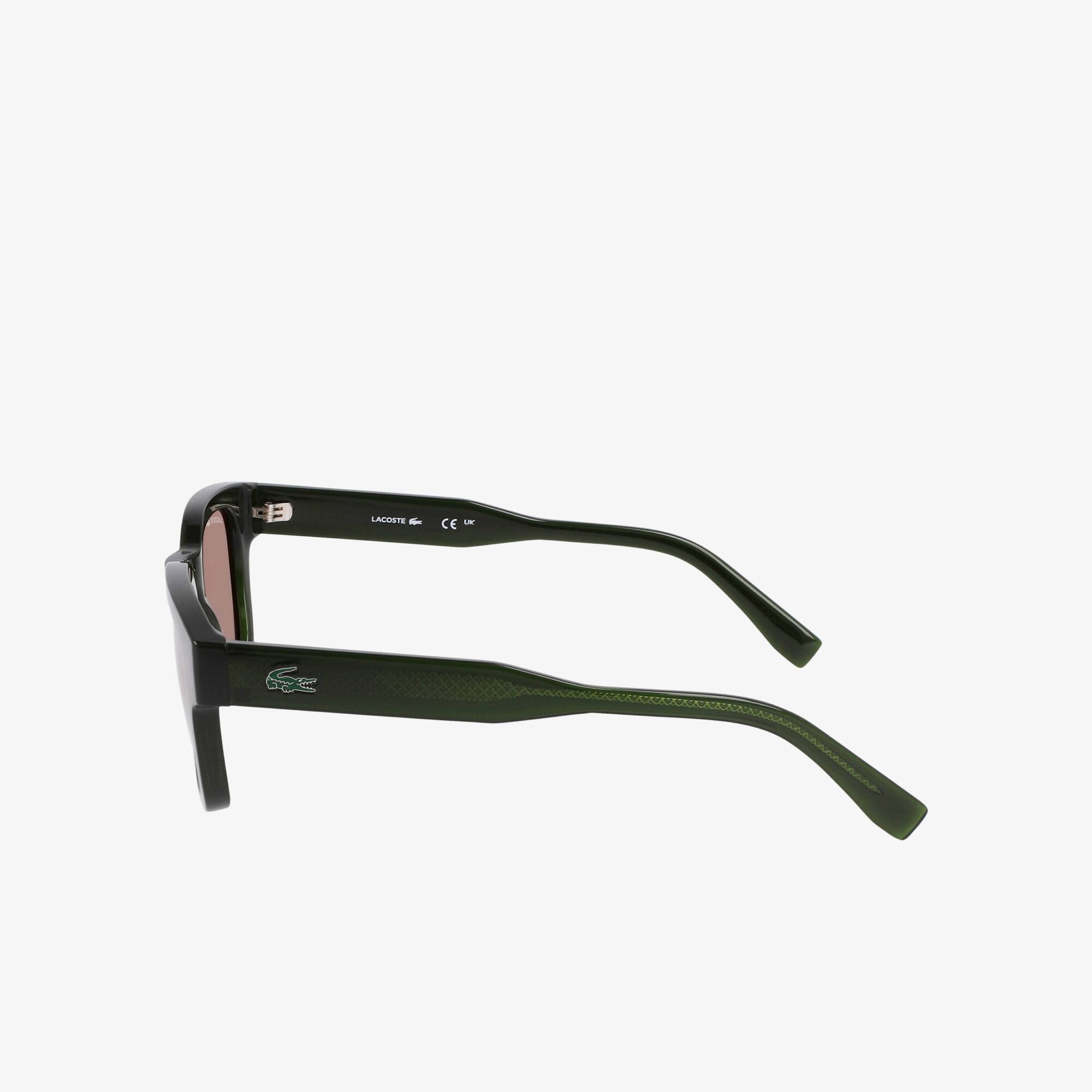 Thumbnail - Lacoste Rechteckige Sonnenbrille L.12.12 Trim - STRIPED KHAKI Size One Size