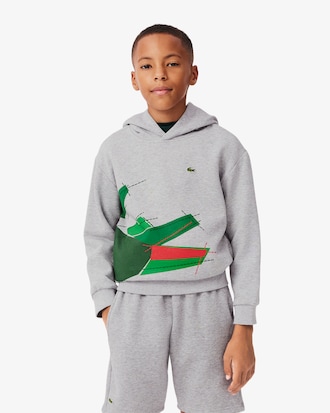 Hoodie mit grafischem Krokodil - Pullover & Sweatshirts Jungen - Neu 2025 |  Lacoste