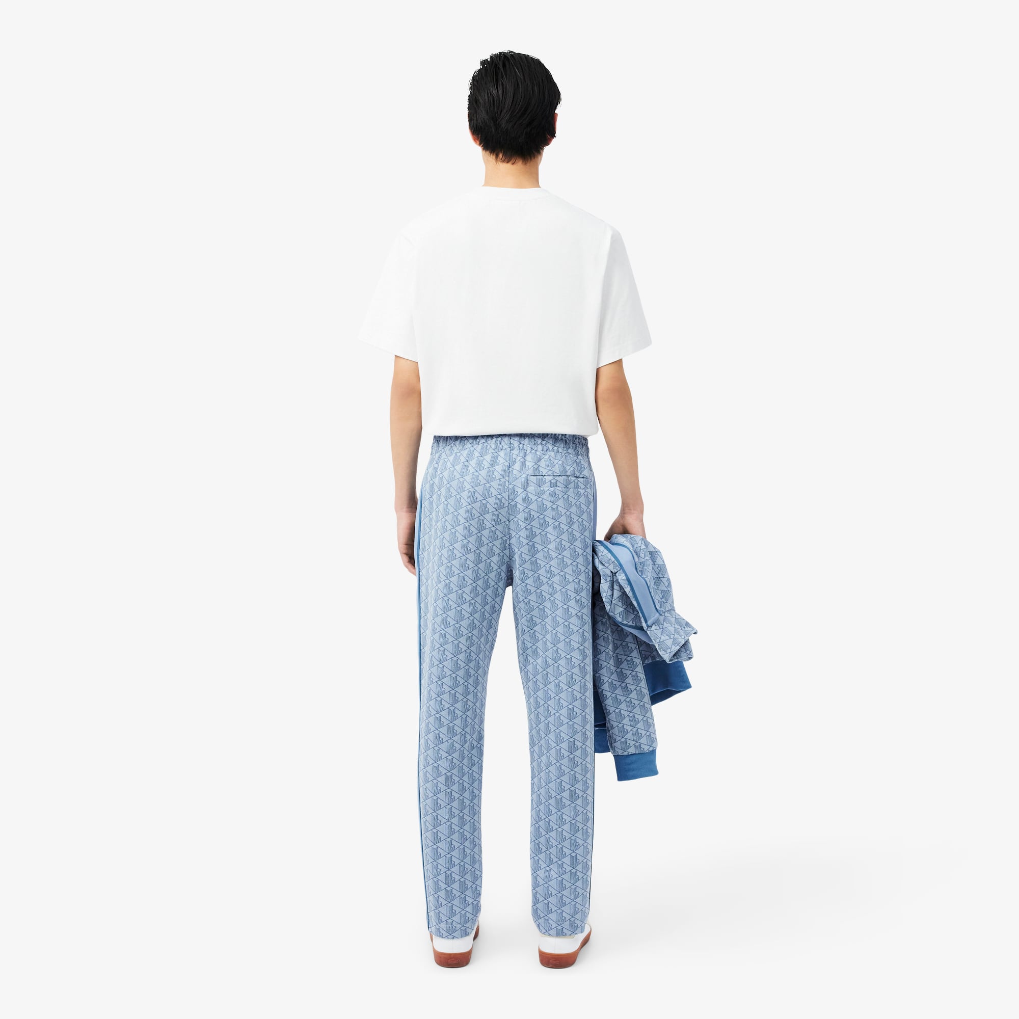 Thumbnail - Lacoste Trainingshose Paris mit Monogramm - Bleu Clair / Bleu Size 6 - XL