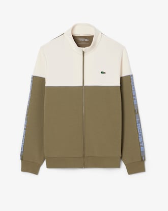 Tennis-Sweatshirt mit Rei&szlig;verschluss und Colorblock-Design