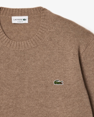 3D-Kaschmir-Strickpullover mit Rundhalsausschnitt