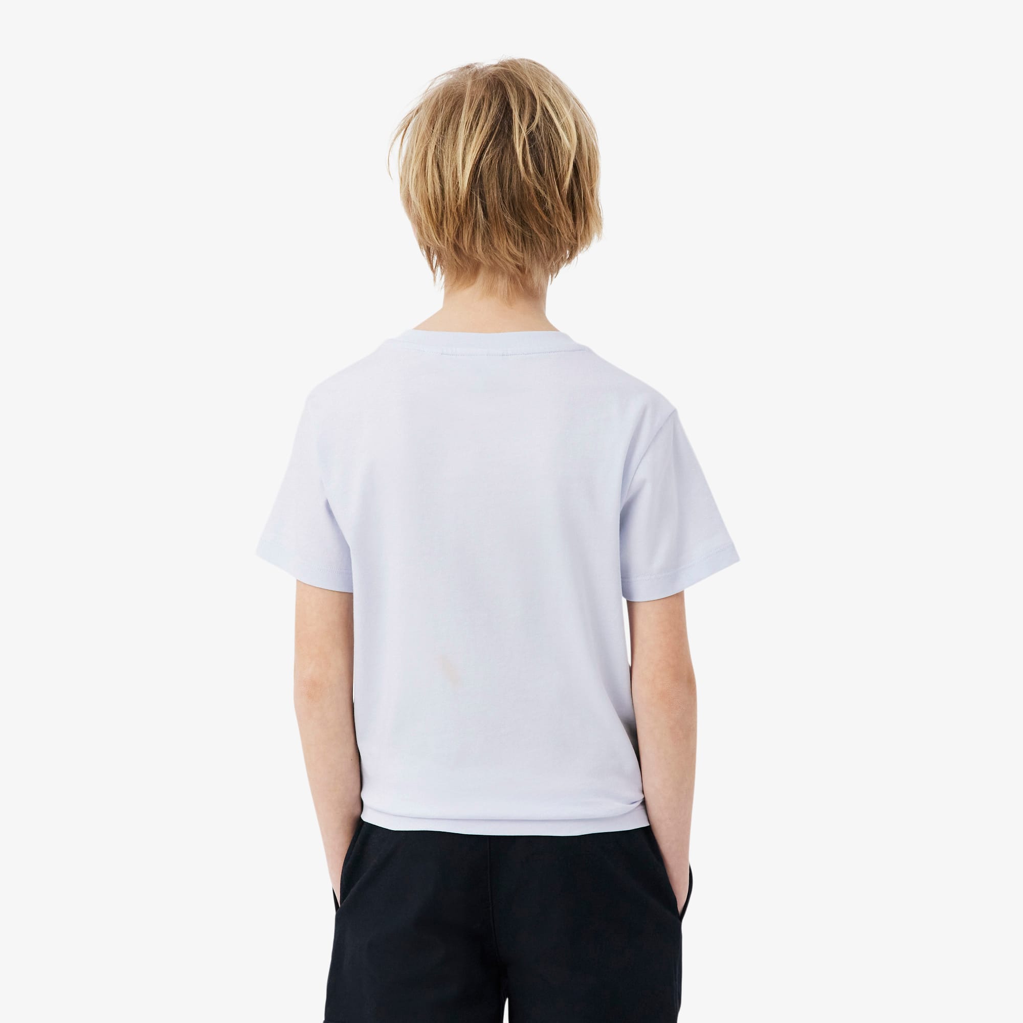 Thumbnail - Lacoste T-Shirt aus Baumwolle mit grafischem Print - Hellblau Size 12 - 16A