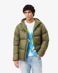Kure, wasserabweisende Pufferjacke mit Kapuze